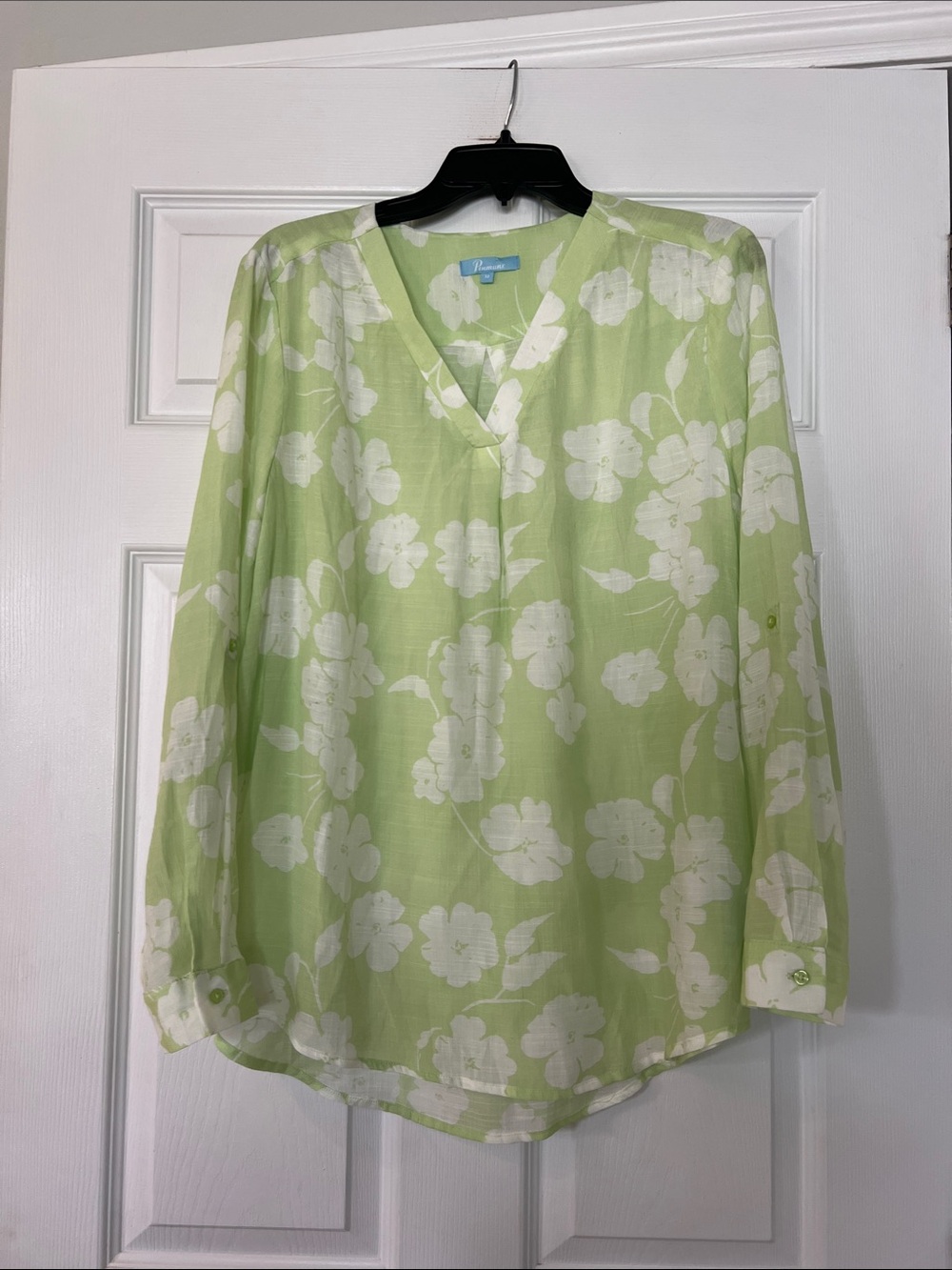 Penmans Light Green Floral Top